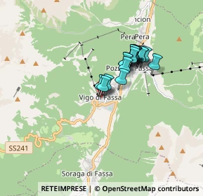 Mappa Strada Rezia, 38039 Vigo di Fassa TN, Italia (1.24294)