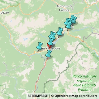 Mappa Vicolo Zovo, 32044 Pieve di Cadore BL, Italia (5.65615)