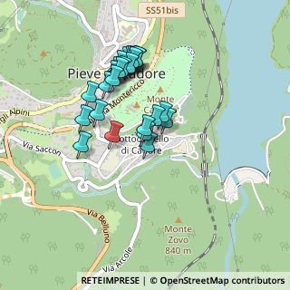 Mappa Vicolo Zovo, 32044 Pieve di Cadore BL, Italia (0.39385)