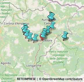 Mappa Vicolo Zovo, 32044 Pieve di Cadore BL, Italia (10.7705)