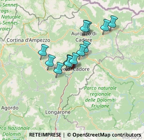 Mappa Vicolo Zovo, 32044 Pieve di Cadore BL, Italia (9.57154)