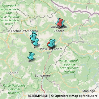 Mappa Via Belluno, 32044 Pieve di Cadore BL, Italia (11.256)