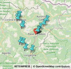 Mappa Via Belluno, 32044 Pieve di Cadore BL, Italia (11.475)