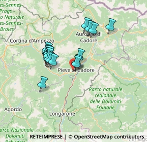 Mappa Via Belluno, 32044 Pieve di Cadore BL, Italia (11.6465)