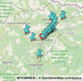 Mappa Via Belluno, 32044 Pieve di Cadore BL, Italia (10.22889)
