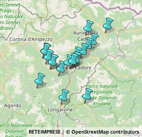 Mappa Via Belluno, 32044 Pieve di Cadore BL, Italia (9.98056)