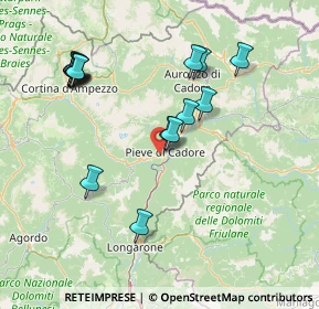 Mappa Piazza Venezia, 32044 Pieve di Cadore BL, Italia (15.76563)