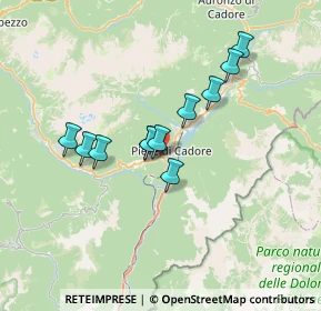 Mappa Via Belluno, 32044 Pieve di Cadore BL, Italia (5.50545)