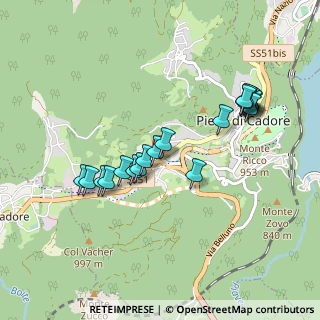 Mappa Via Belluno, 32044 Pieve di Cadore BL, Italia (0.8755)