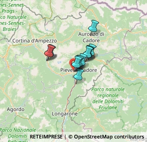 Mappa Via Maestra, 32044 Pieve di Cadore BL, Italia (6.75769)