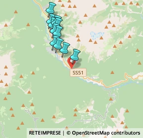 Mappa Lunga Via delle Dolomiti, 32040 Borca di Cadore BL, Italia (3.50727)