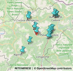 Mappa Lunga Via delle Dolomiti, 32040 Borca di Cadore BL, Italia (12.94235)