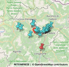 Mappa Lunga Via delle Dolomiti, 32040 Borca di Cadore BL, Italia (8.92778)