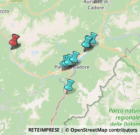 Mappa Via Nazionale, 32044 Pieve di Cadore BL, Italia (6.58154)
