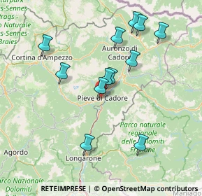 Mappa Via Nazionale, 32044 Pieve di Cadore BL, Italia (14.445)