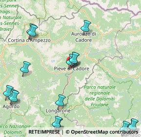 Mappa Via Nazionale, 32044 Pieve di Cadore BL, Italia (22.63375)