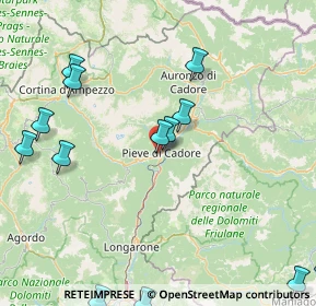 Mappa Via Agarole, 32044 Pieve di Cadore BL, Italia (24.92813)