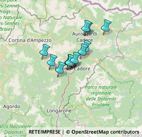 Mappa Via Agarole, 32044 Pieve di Cadore BL, Italia (8.175)
