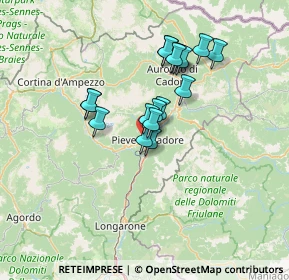 Mappa Via Agarole, 32044 Pieve di Cadore BL, Italia (10.66111)