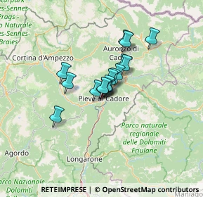 Mappa Via Agarole, 32044 Pieve di Cadore BL, Italia (7.85188)