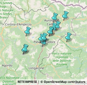 Mappa 32044 Pieve di Cadore BL, Italia (10.49538)