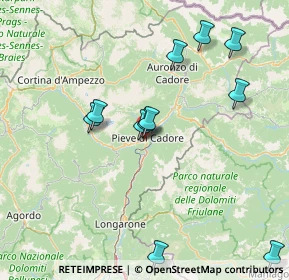 Mappa 32044 Pieve di Cadore BL, Italia (15.72727)