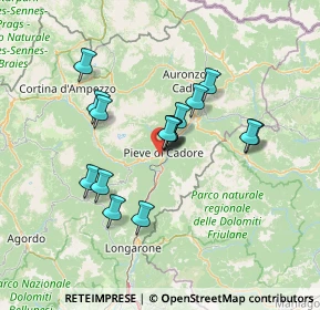 Mappa 32044 Pieve di Cadore BL, Italia (11.0075)