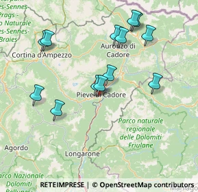 Mappa 32044 Pieve di Cadore BL, Italia (15.22462)