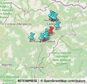 Mappa 32044 Pieve di Cadore BL, Italia (10.06727)