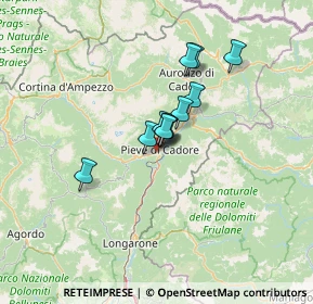 Mappa 32044 Pieve di Cadore BL, Italia (8.19091)