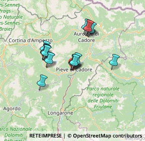 Mappa 32044 Pieve di Cadore BL, Italia (11.4475)