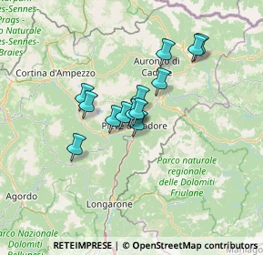Mappa 32044 Pieve di Cadore BL, Italia (9.25615)