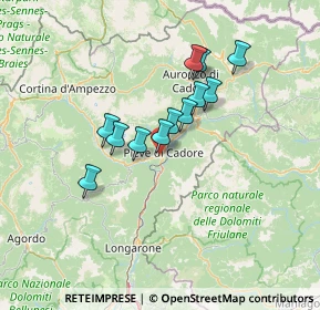 Mappa 32044 Pieve di Cadore BL, Italia (10.28917)