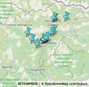 Mappa 32044 Pieve di Cadore BL, Italia (8.30167)