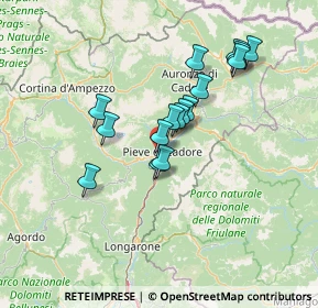 Mappa 32044 Pieve di Cadore BL, Italia (11.30188)