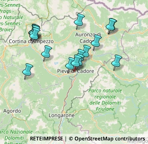 Mappa 32044 Pieve di Cadore BL, Italia (14.11353)