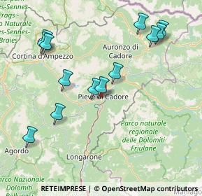 Mappa 32044 Pieve di Cadore BL, Italia (16.96923)