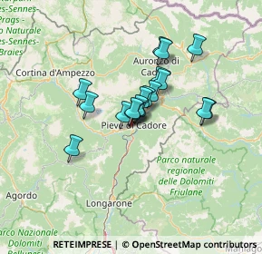 Mappa 32044 Pieve di Cadore BL, Italia (8.94944)