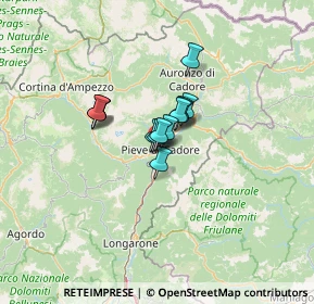 Mappa 32044 Pieve di Cadore BL, Italia (6.64846)
