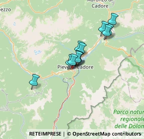 Mappa 32044 Pieve di Cadore BL, Italia (4.925)