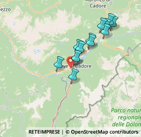 Mappa 32044 Pieve di Cadore BL, Italia (6.07846)