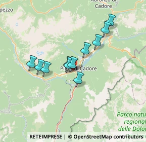 Mappa Viale Dolomiti, 32044 Pieve di Cadore BL, Italia (5.49)