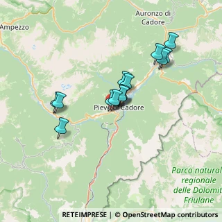 Mappa Viale Dolomiti, 32044 Pieve di Cadore BL, Italia (5.57143)