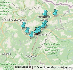Mappa Viale Dolomiti, 32044 Pieve di Cadore BL, Italia (8.22083)