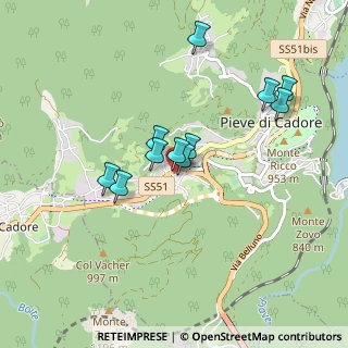 Mappa Viale Dolomiti, 32044 Pieve di Cadore BL, Italia (0.74273)