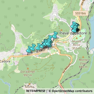 Mappa Viale Dolomiti, 32044 Pieve di Cadore BL, Italia (0.7975)