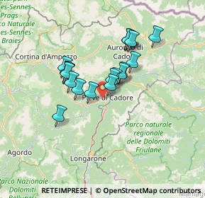 Mappa Via della Chiesa, 32044 Pieve di Cadore BL, Italia (10.926)