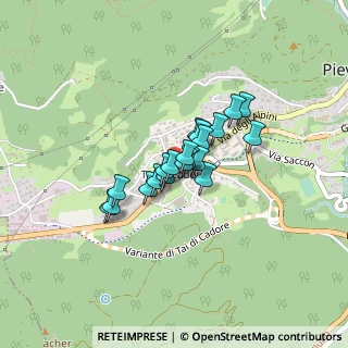Mappa Via Ferdinando Coletti, 32044 Pieve di Cadore BL, Italia (0.244)