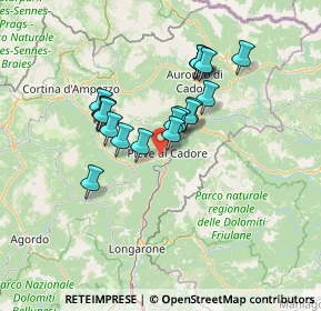 Mappa Via Ferdinando Coletti, 32044 Pieve di Cadore BL, Italia (10.943)
