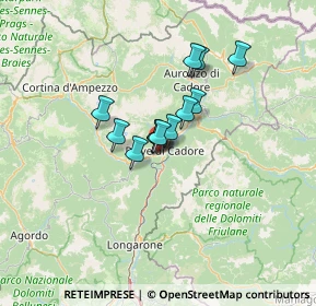 Mappa Via Ferdinando Coletti, 32044 Pieve di Cadore BL, Italia (8.20833)